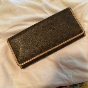 EUC Celine Leather & Coated Canvas Wallet